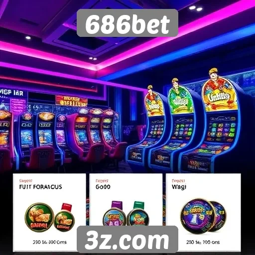 Oferta de jogos eletrônicos no 686bet