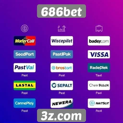 Opções de pagamento disponíveis no 686bet